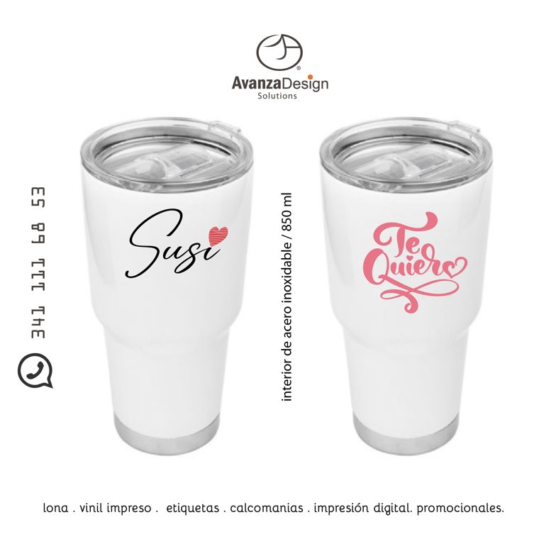 Termos personalizados AvanzaDesign